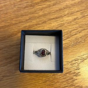 Sterling silver and stone ring